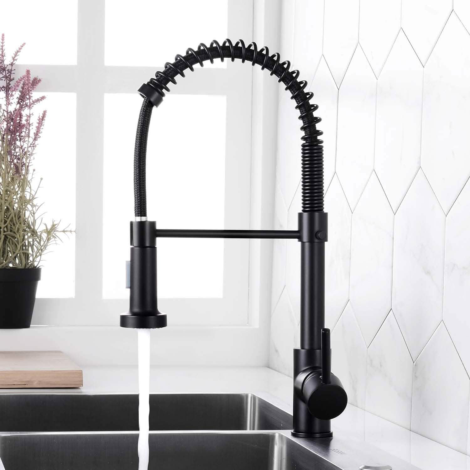 High Arc Spring Kitchen Sink Faucet by DailySale
