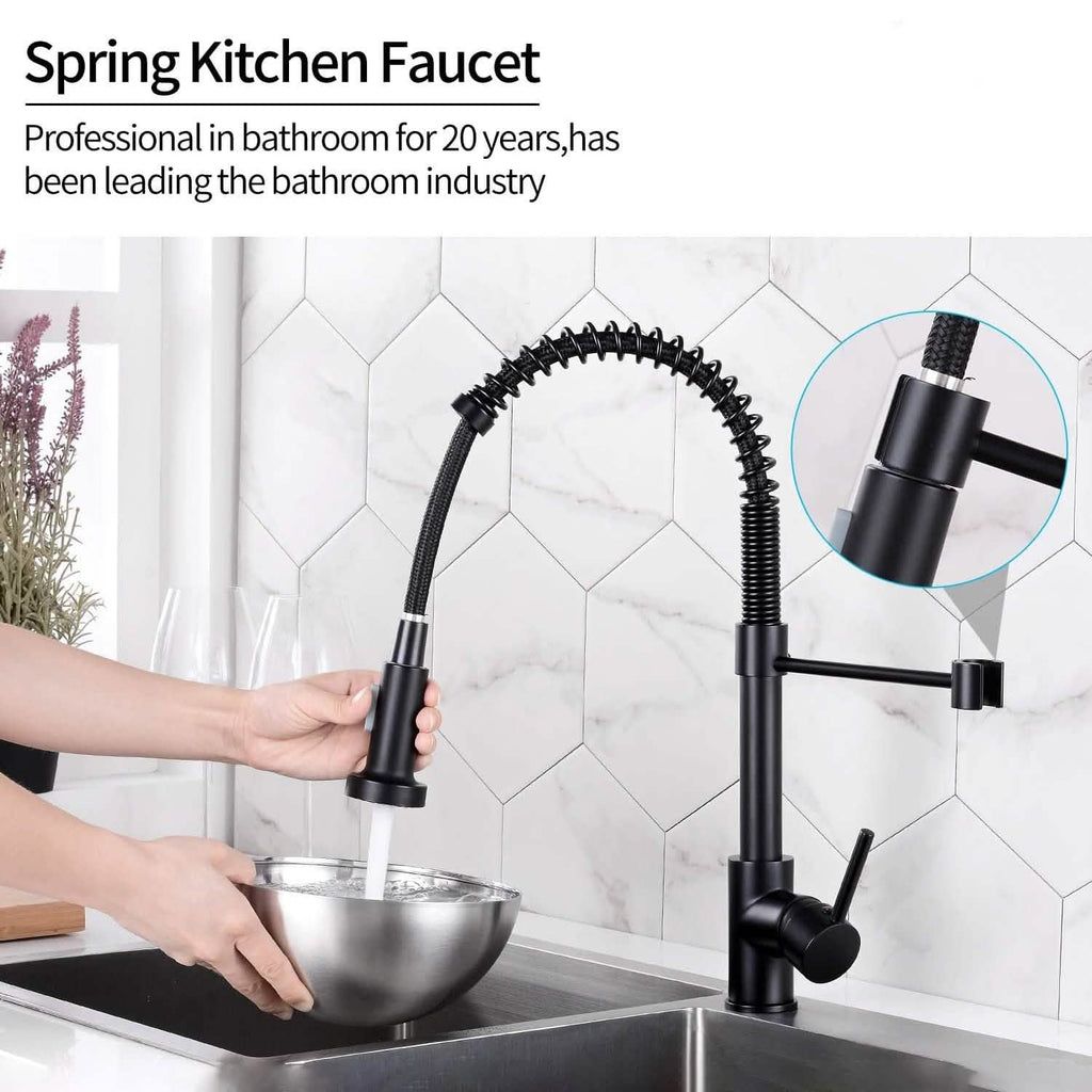 High Arc Spring Kitchen Sink Faucet by DailySale