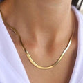 High Polish 18K Gold Filled Herringbone Bracelet, Gold, Herringbone Jewelry Necklace by DailySale
