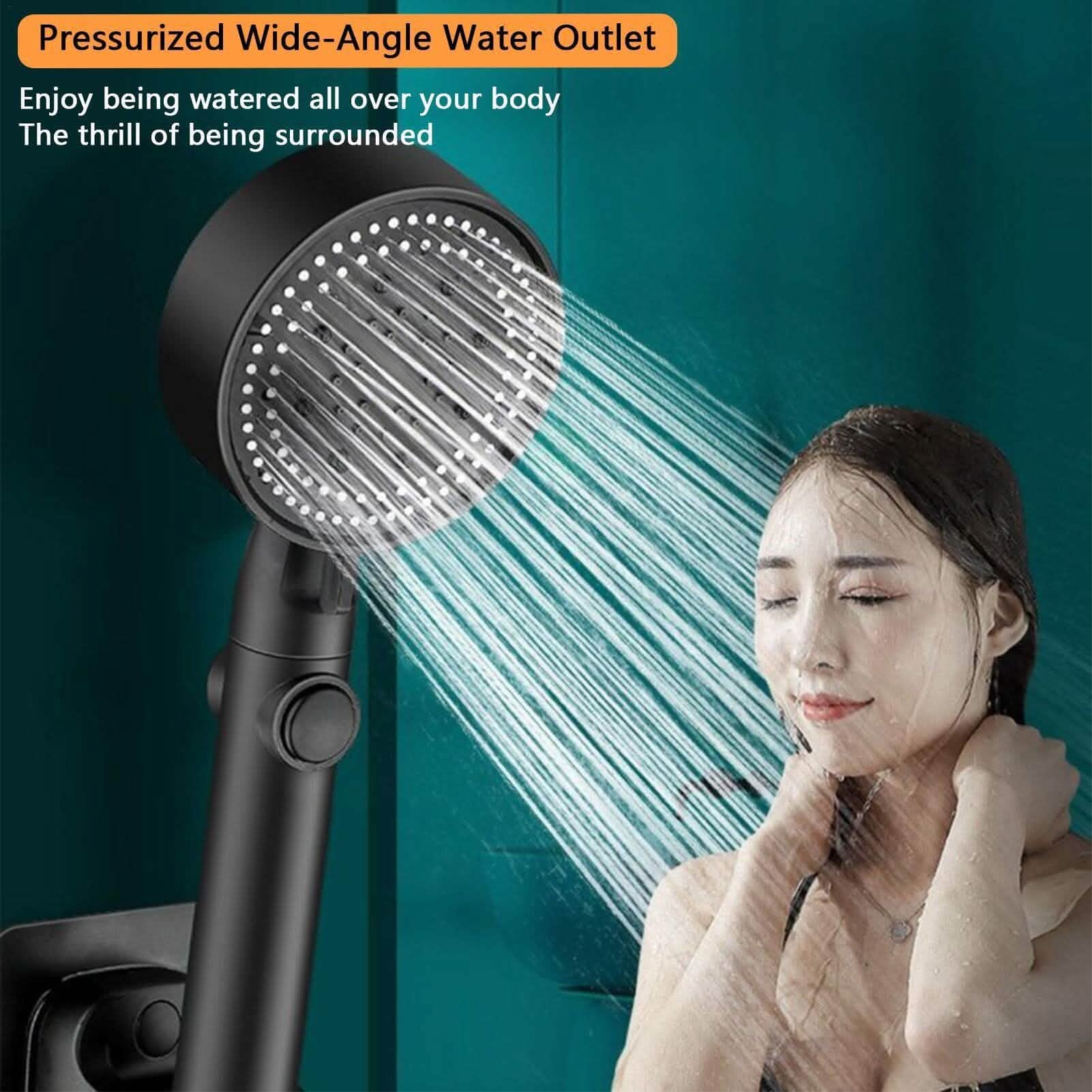 High-Pressure Shower Head 5-Modes Adjustable Faucet Aerator Water Saving by DailySale