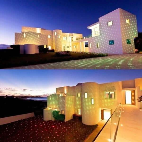 Hot Outdoor Indoor Waterproof Green & Red Laser Projector Light by DailySale