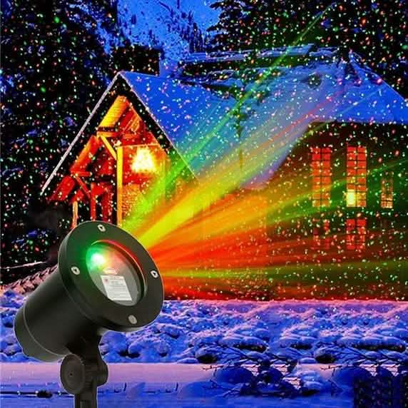 Hot Outdoor Indoor Waterproof Green & Red Laser Projector Light by DailySale