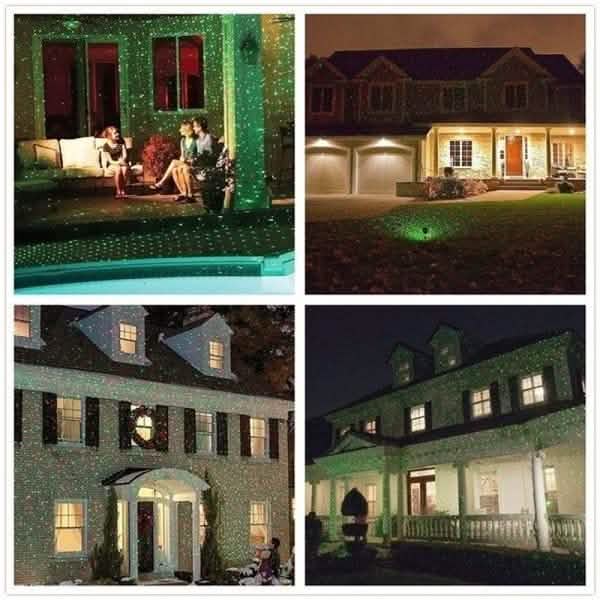 Hot Outdoor Indoor Waterproof Green & Red Laser Projector Light by DailySale