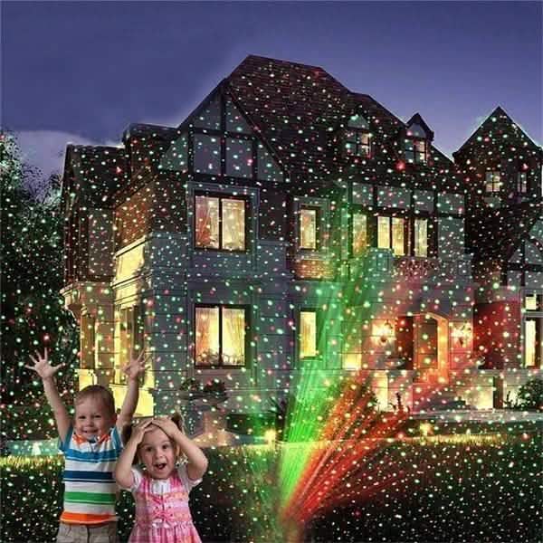 Hot Outdoor Indoor Waterproof Green & Red Laser Projector Light by DailySale