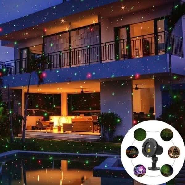Hot Outdoor Indoor Waterproof Green & Red Laser Projector Light by DailySale