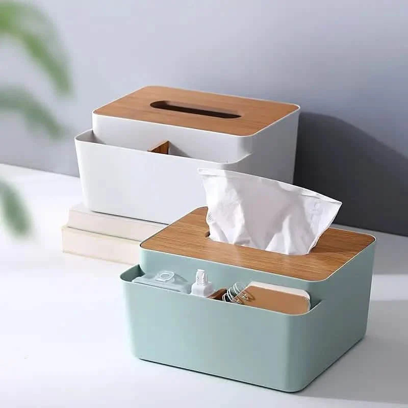 Household Simple Wood Grain Paper Box by DailySale