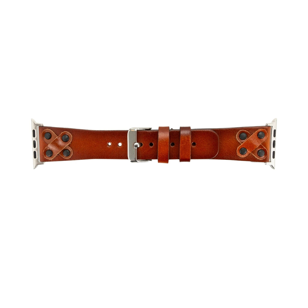 Hulett Leather Bands for Apple Watch 9, Ultra 2 & SE - Goddess Imports Marketplace