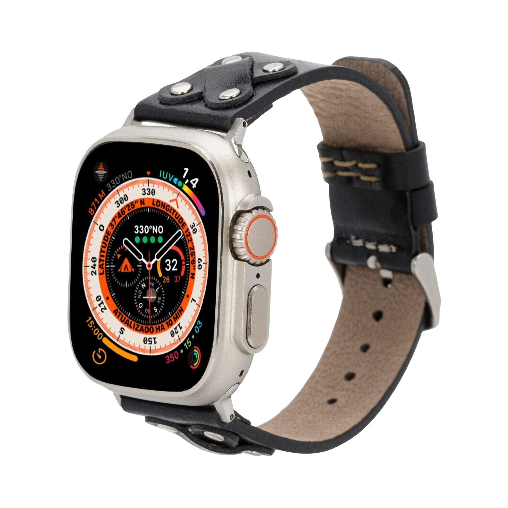 Hulett Leather Bands for Apple Watch 9, Ultra 2 & SE - Goddess Imports Marketplace