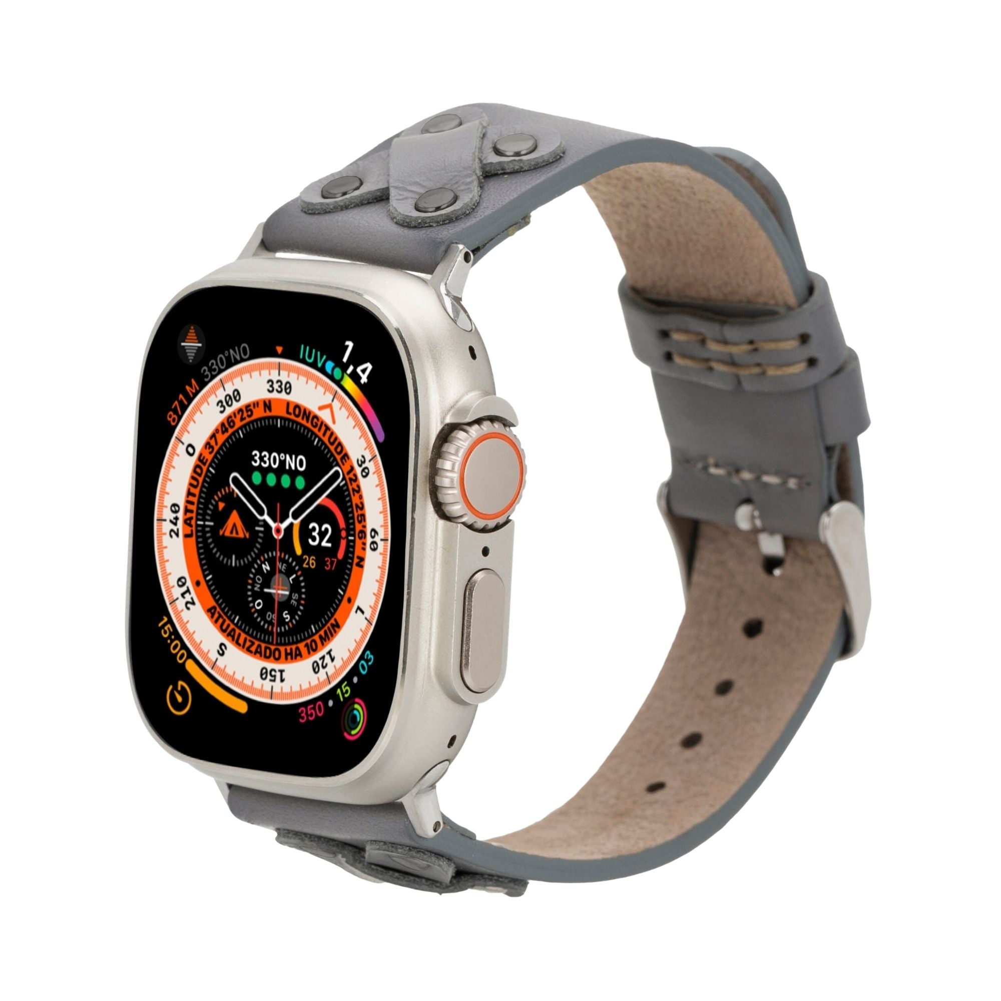 Hulett Leather Bands for Apple Watch 9, Ultra 2 & SE - Goddess Imports Marketplace