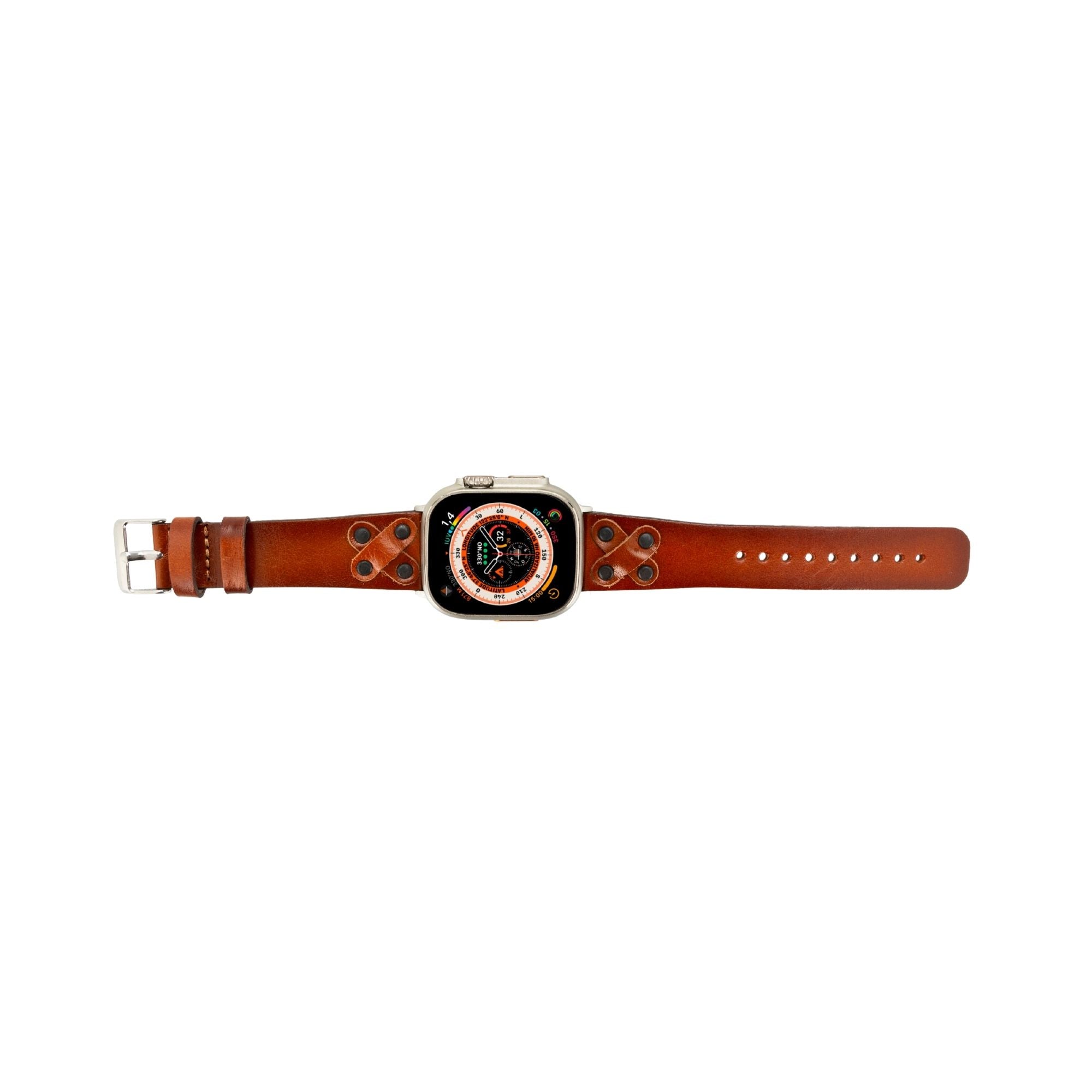 Hulett Leather Bands for Apple Watch 9, Ultra 2 & SE - Goddess Imports Marketplace