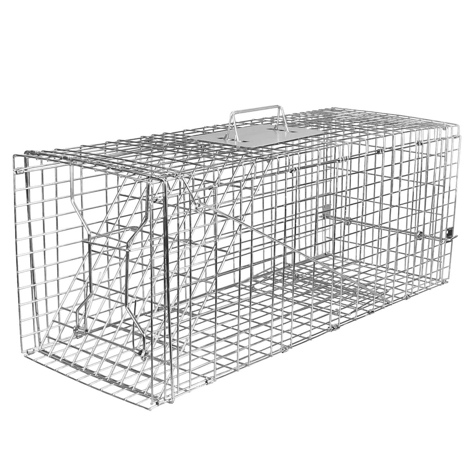 Humane Catch Release Live Animal Collapsible Galvanized Wire Trap Cage by DailySale