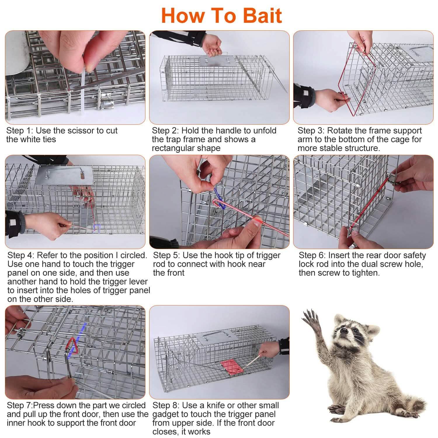 Humane Live Animal Rodent Cage Collapsible Galvanized Wire by DailySale