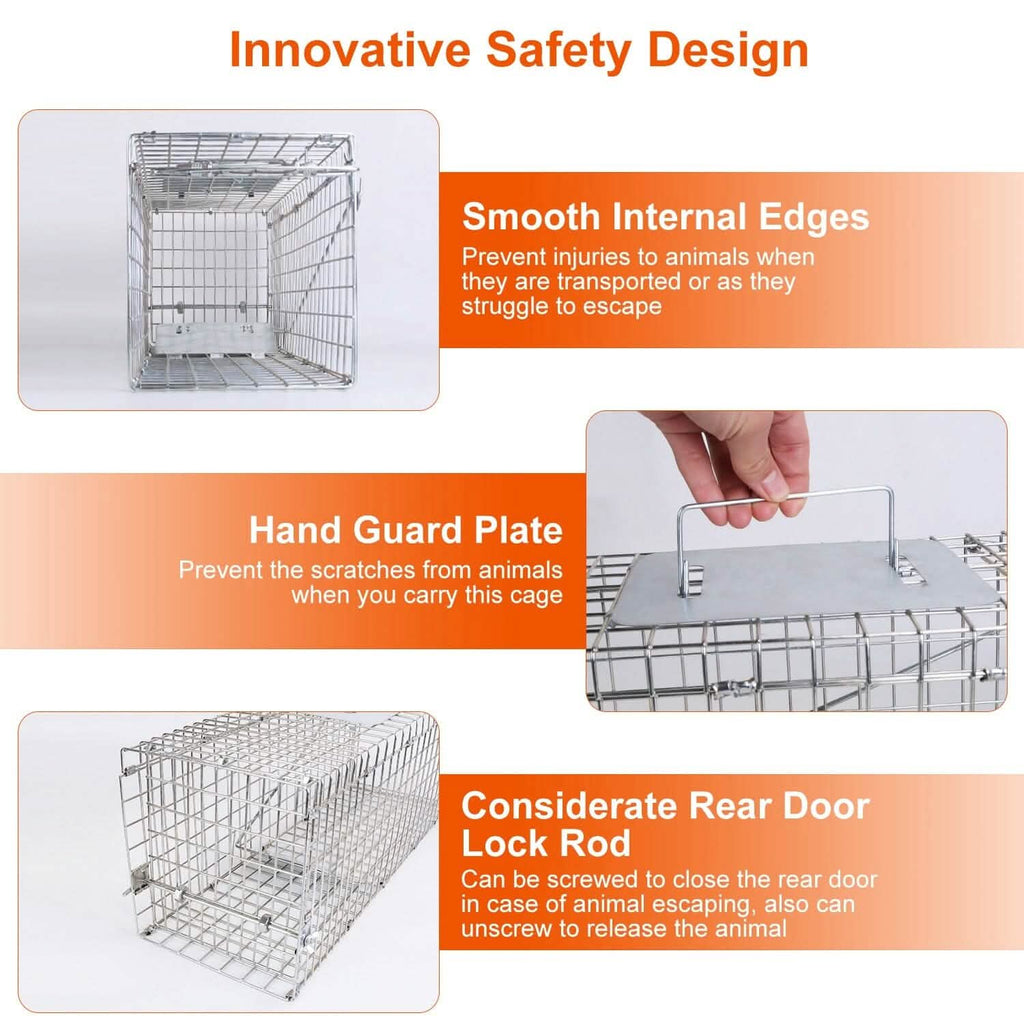 Humane Live Animal Rodent Cage Collapsible Galvanized Wire by DailySale