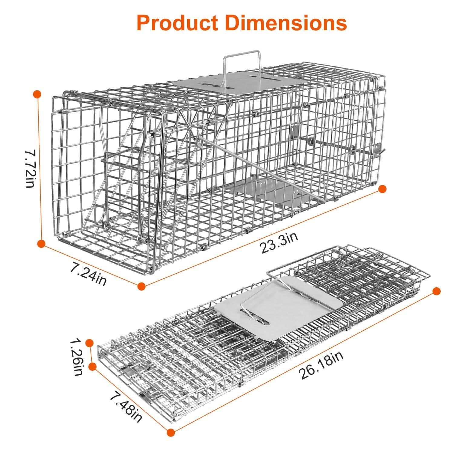 Humane Live Animal Rodent Cage Collapsible Galvanized Wire by DailySale