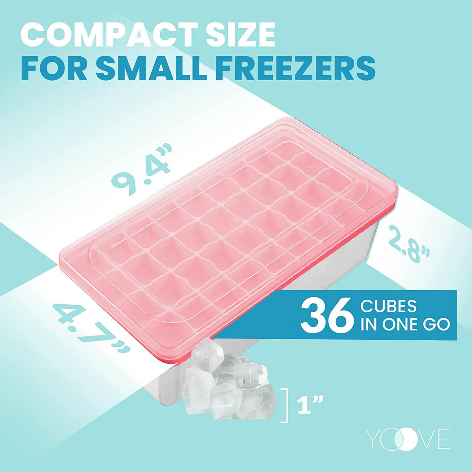 Ice Cube Tray with Lid and Bin by DailySale