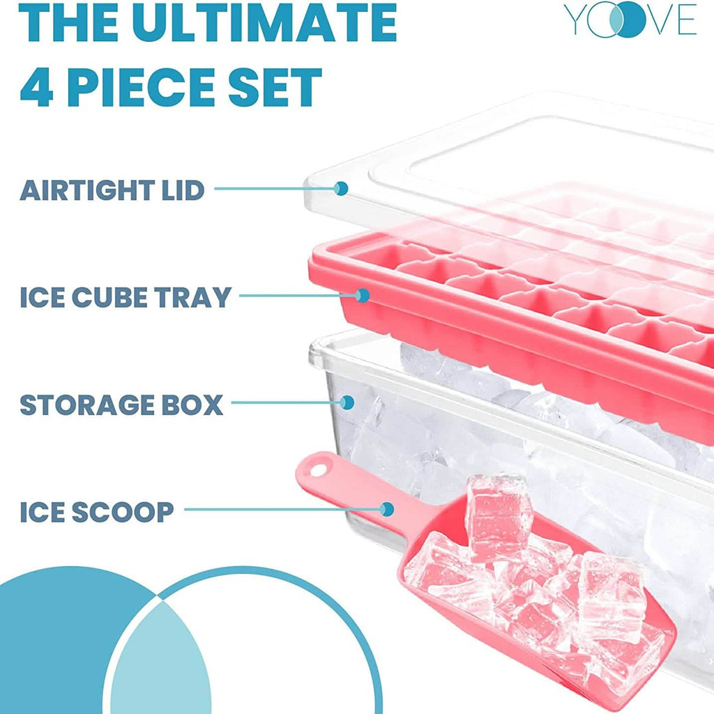 Ice Cube Tray with Lid and Bin by DailySale