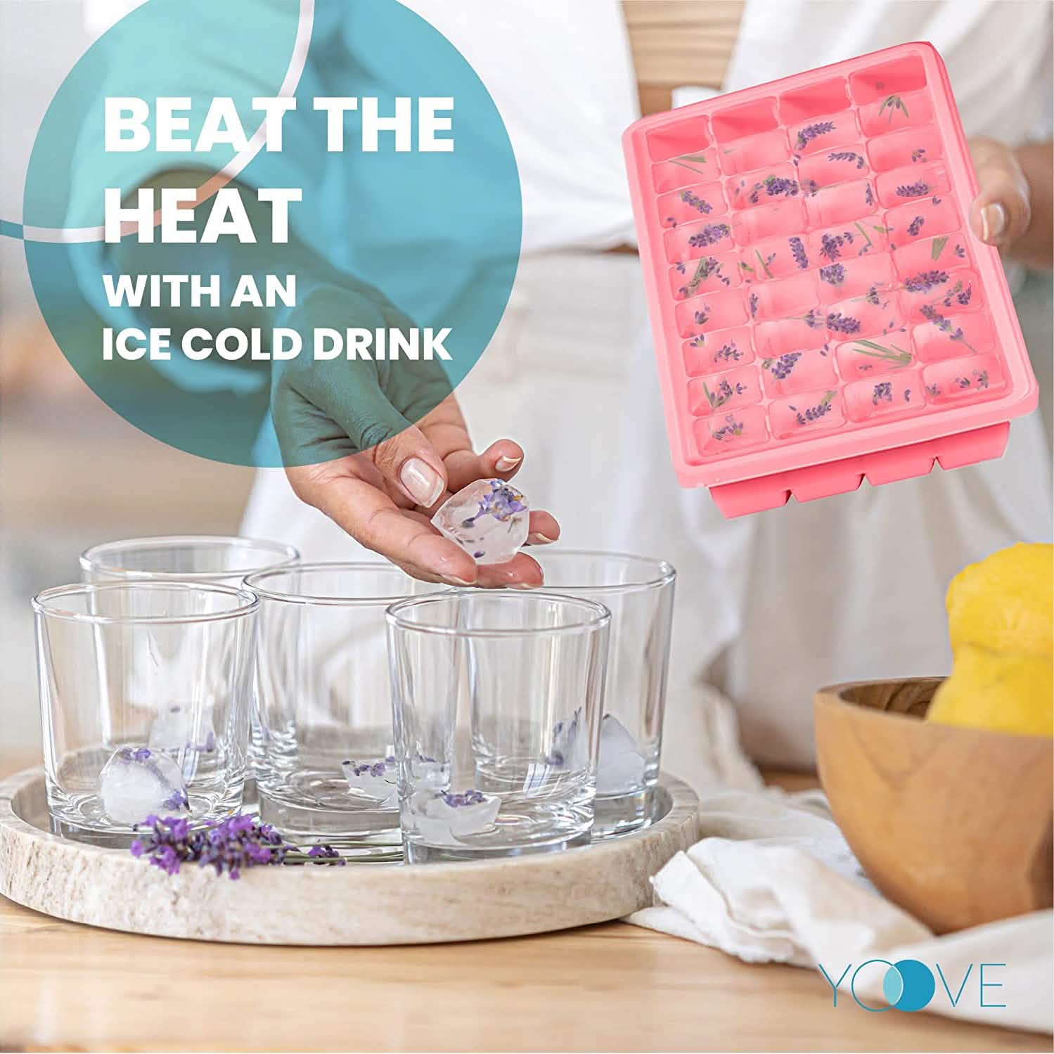 Ice Cube Tray with Lid and Bin by DailySale