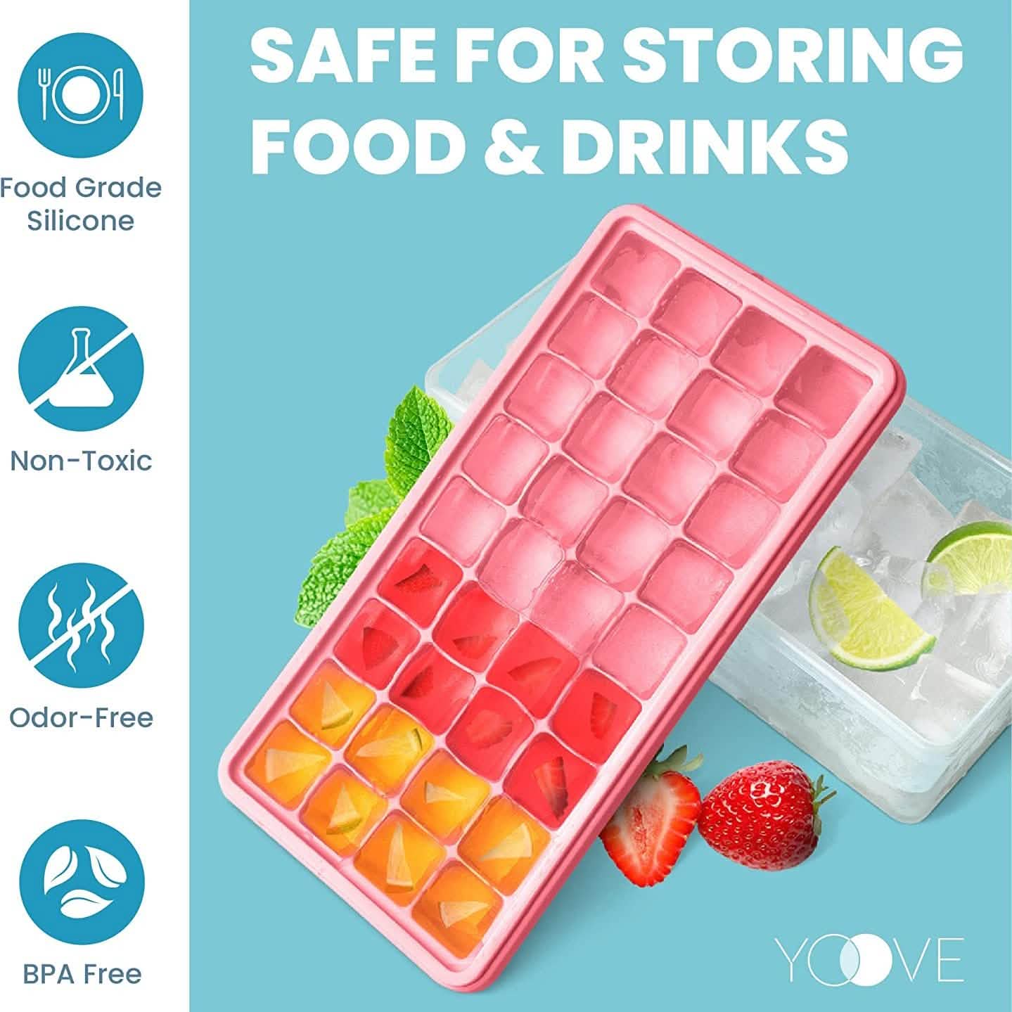 Ice Cube Tray with Lid and Bin by DailySale