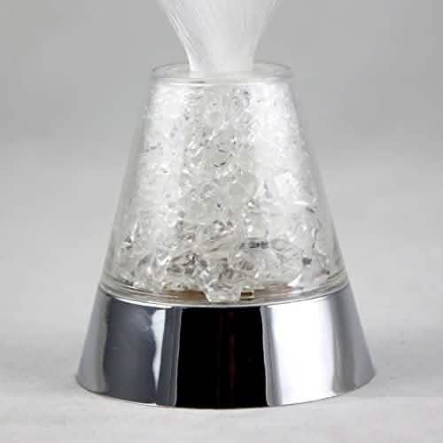 Ice Fiber Optic Light with Color-changing Crystal Base by DailySale