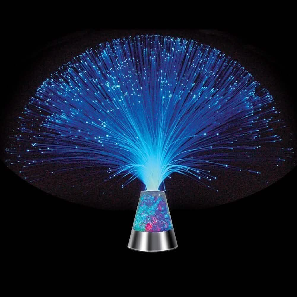 Ice Fiber Optic Light with Color-changing Crystal Base by DailySale