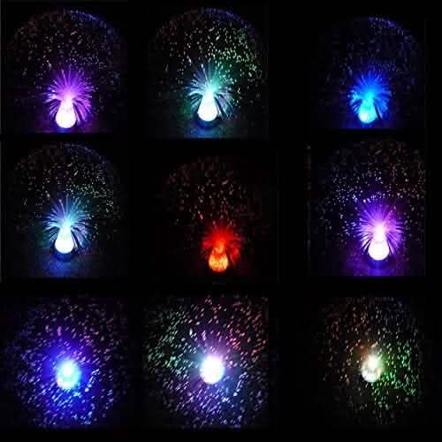 Ice Fiber Optic Light with Color-changing Crystal Base by DailySale