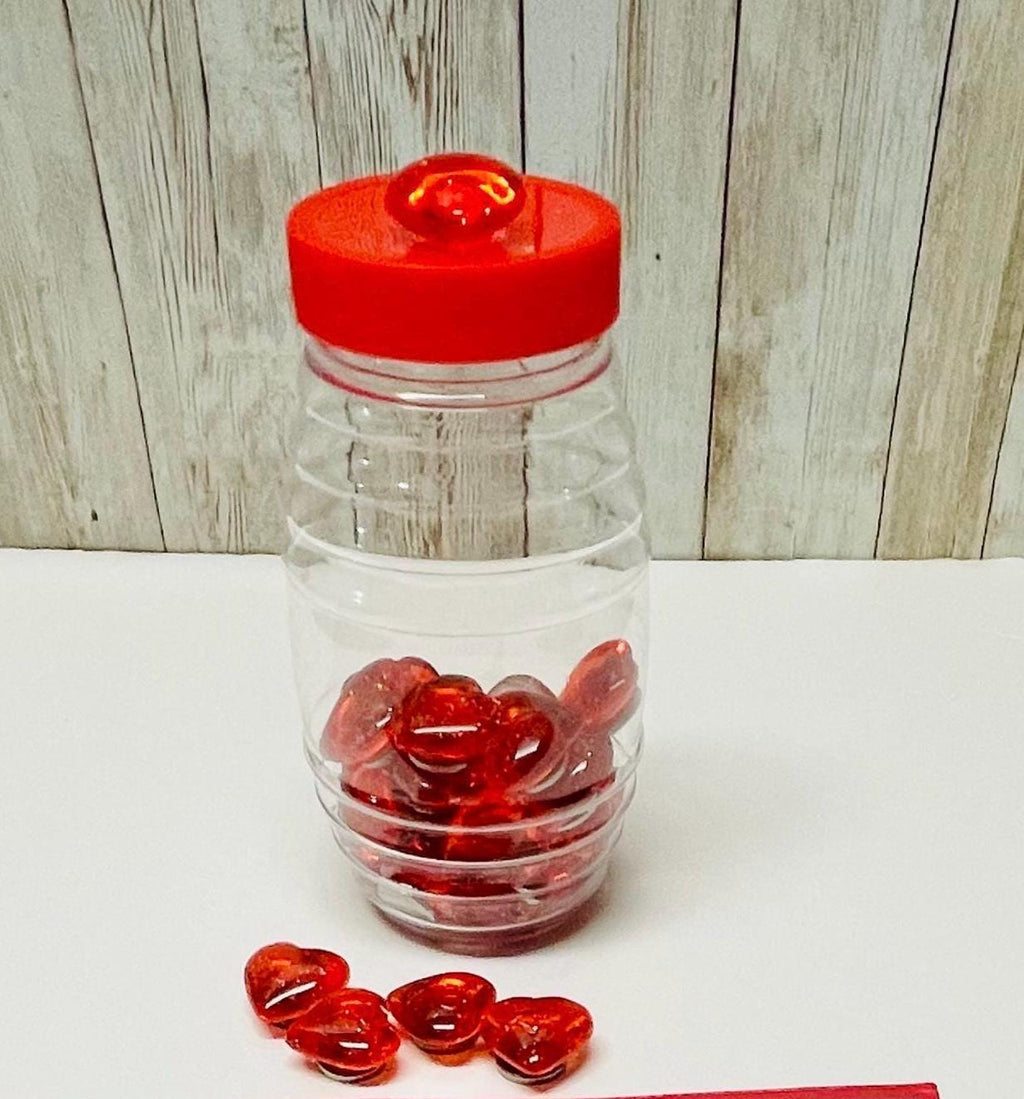 40 Fichas Magneticas de Corazonsitos con Pala Magnetica 40 Magnetic Heart Chips and Wand to Play Bingo by Chica Mexico