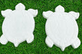 2x Bundle Garden Turtle Stepping Stones Garden Pathway Stepping Stone Outdoor Yard Decoration Cement Paver Lawn and Patio Ornament Bundle by Chica Mexico