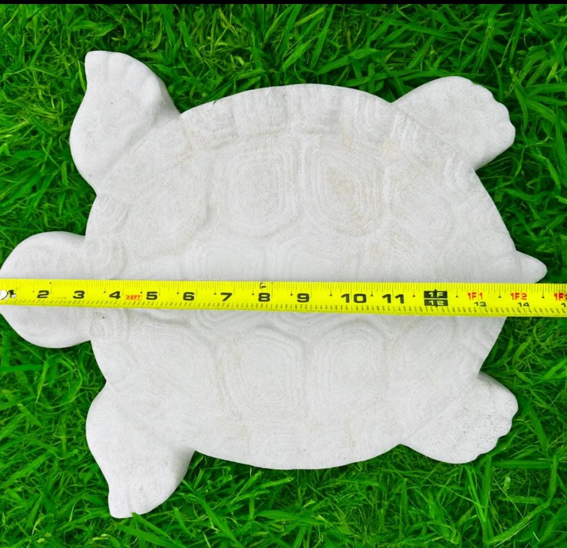 2x Bundle Garden Turtle Stepping Stones Garden Pathway Stepping Stone Outdoor Yard Decoration Cement Paver Lawn and Patio Ornament Bundle by Chica Mexico