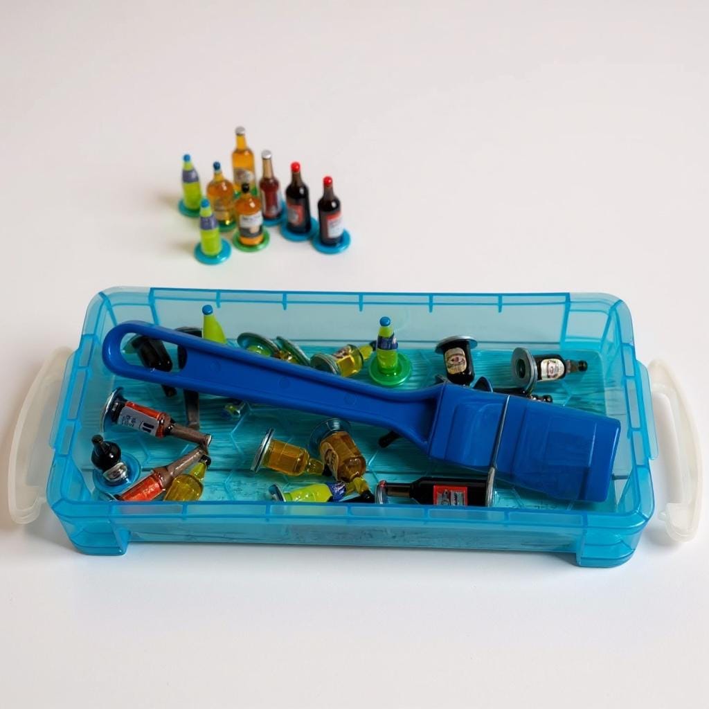 40 Fichas de Resina para Bingo y Pala Magnetica con Fichero de Plastico 40 Resin Chips with Magnetic Wand & Plastic Container by Chica Mexico