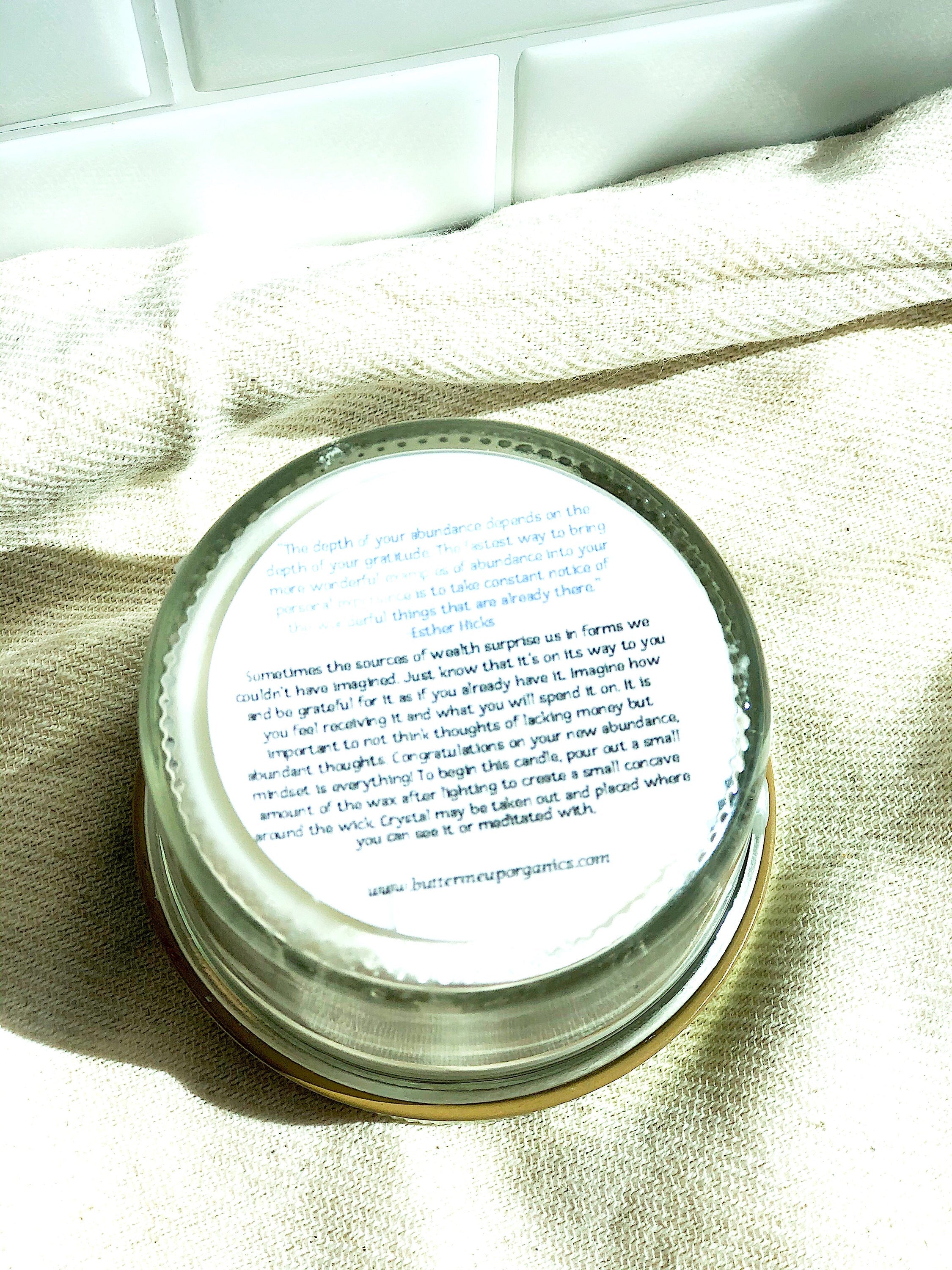 Abundance Candle / Ritual Candle / Intention Candle / Hand Poured - Goddess Imports Marketplace