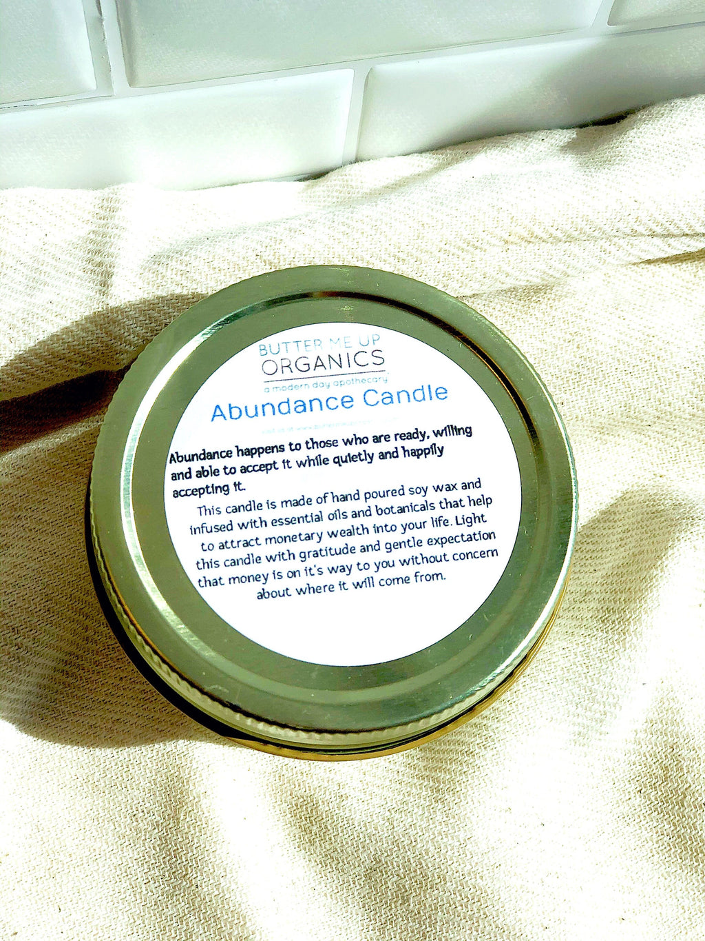 Abundance Candle / Ritual Candle / Intention Candle / Hand Poured - Goddess Imports Marketplace