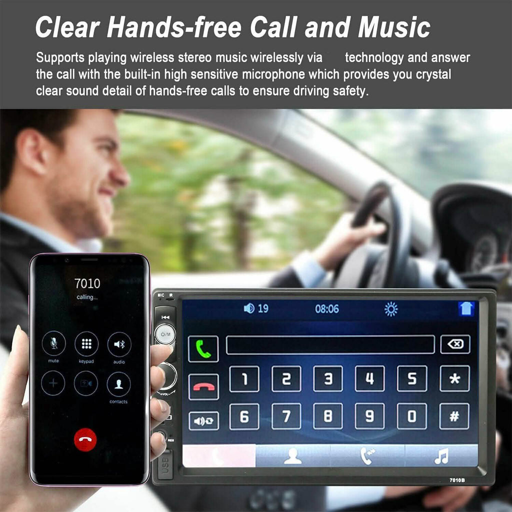 iMountek 7 Inches Universal Wireless Car MP5 Player with Rear View Camera by DailySale