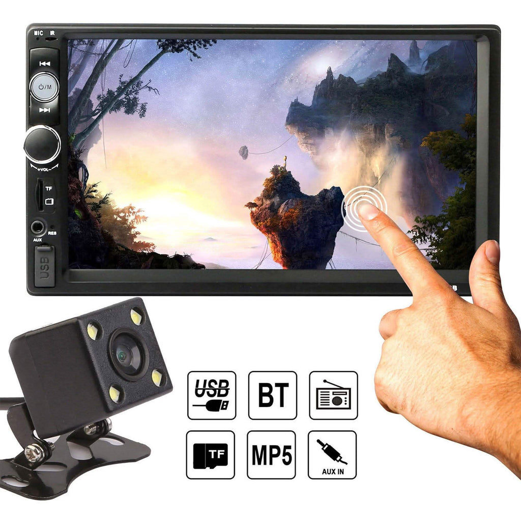 iMountek 7 Inches Universal Wireless Car MP5 Player with Rear View Camera by DailySale