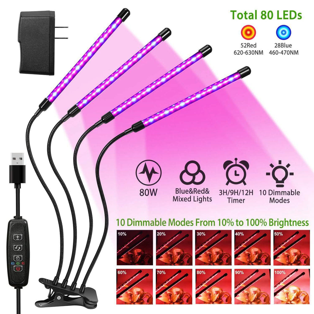 iMounTEK 80W 80 LEDs Plant Lights by DailySale