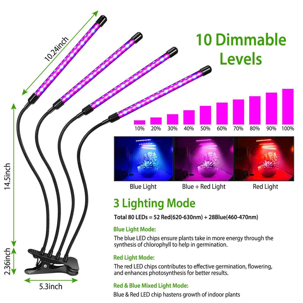 iMounTEK 80W 80 LEDs Plant Lights by DailySale