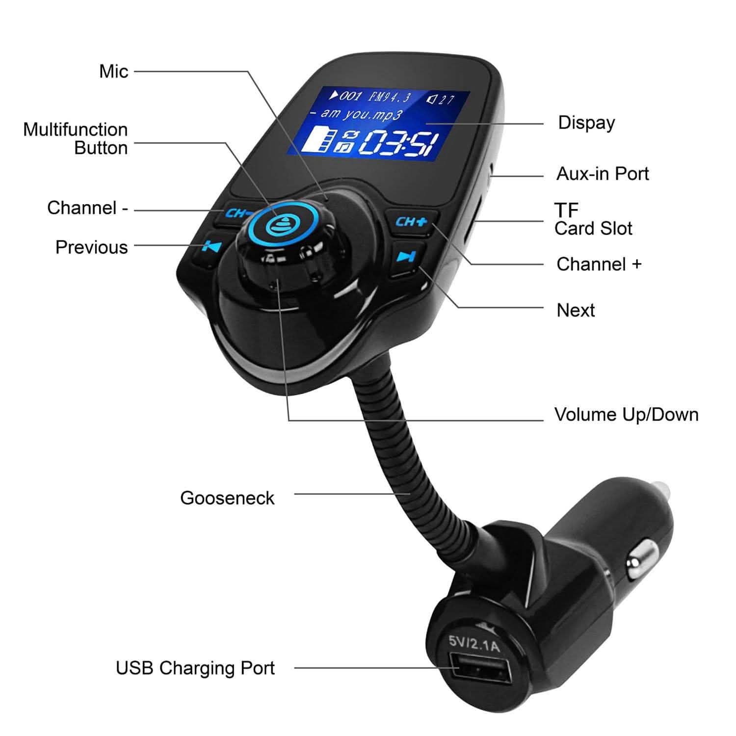 iMounTek Car Wireless FM Transmitter by DailySale