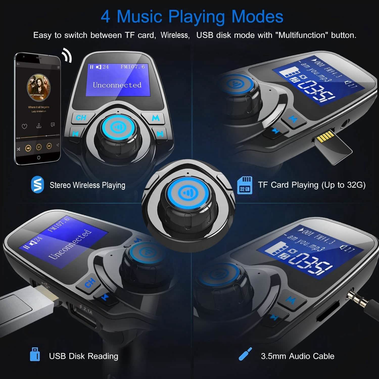 iMounTek Car Wireless FM Transmitter by DailySale
