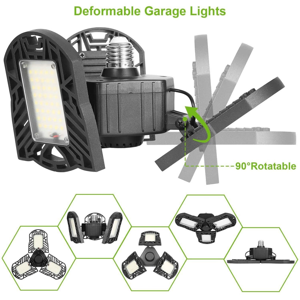 iMounTEK E26 /E27 80W 7000LM 6500K LED Garage Ceiling Light by DailySale
