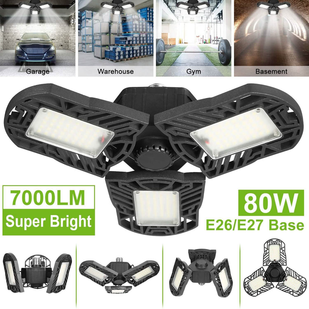iMounTEK E26 /E27 80W 7000LM 6500K LED Garage Ceiling Light by DailySale