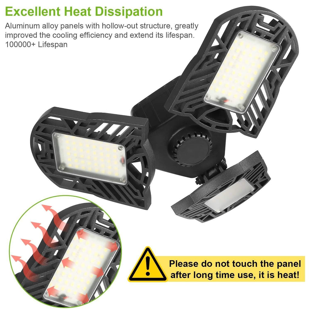 iMounTEK E26 /E27 80W 7000LM 6500K LED Garage Ceiling Light by DailySale