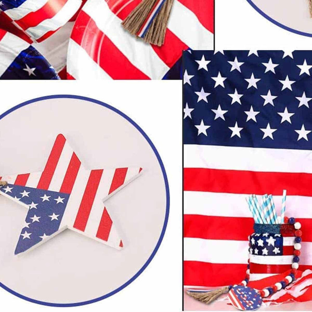 Independence Day Wooden Bead Wreath by DailySale