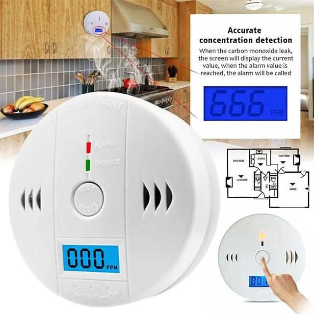 Independent Carbon Monoxide Sensor Detector Alarm by DailySale
