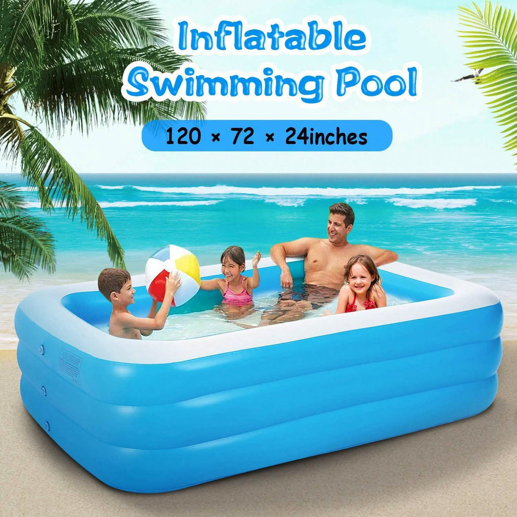 Inflatable Family Swimming Pool by DailySale