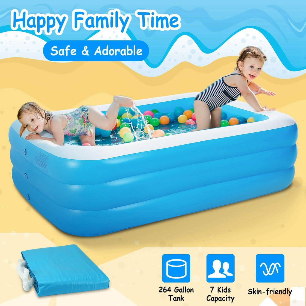 Inflatable Family Swimming Pool by DailySale