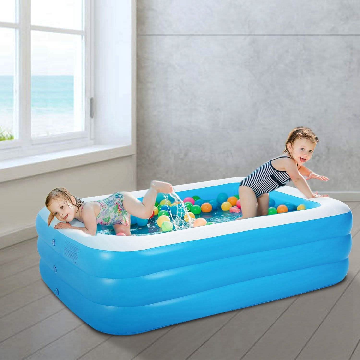 Inflatable Family Swimming Pool by DailySale