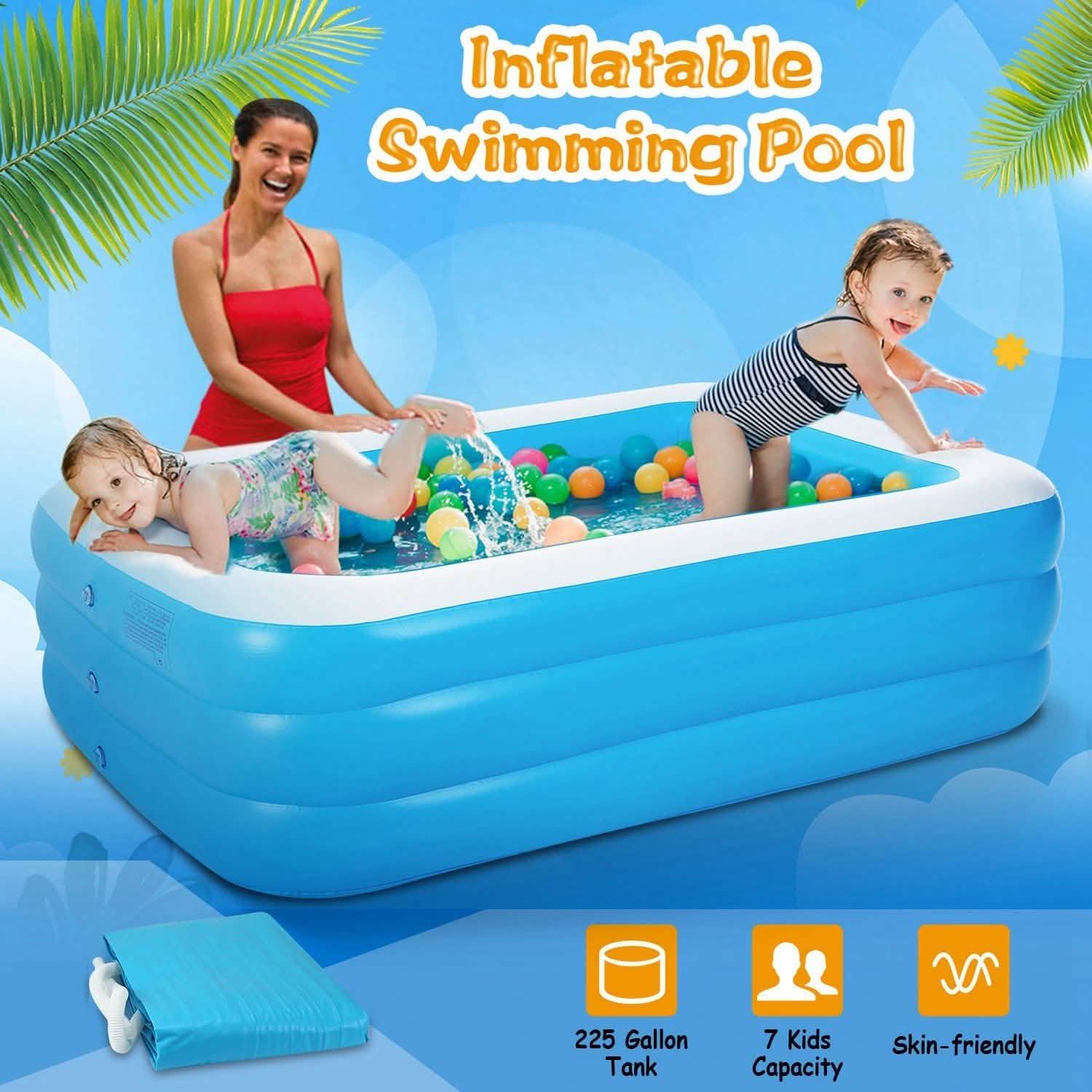 Inflatable Swimming Pool by DailySale