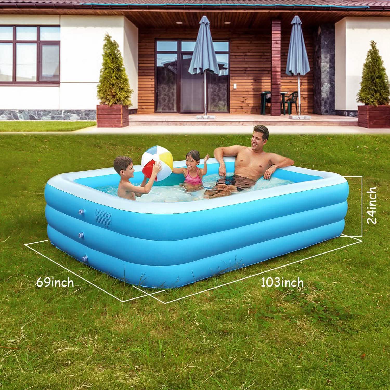 Inflatable Swimming Pool by DailySale