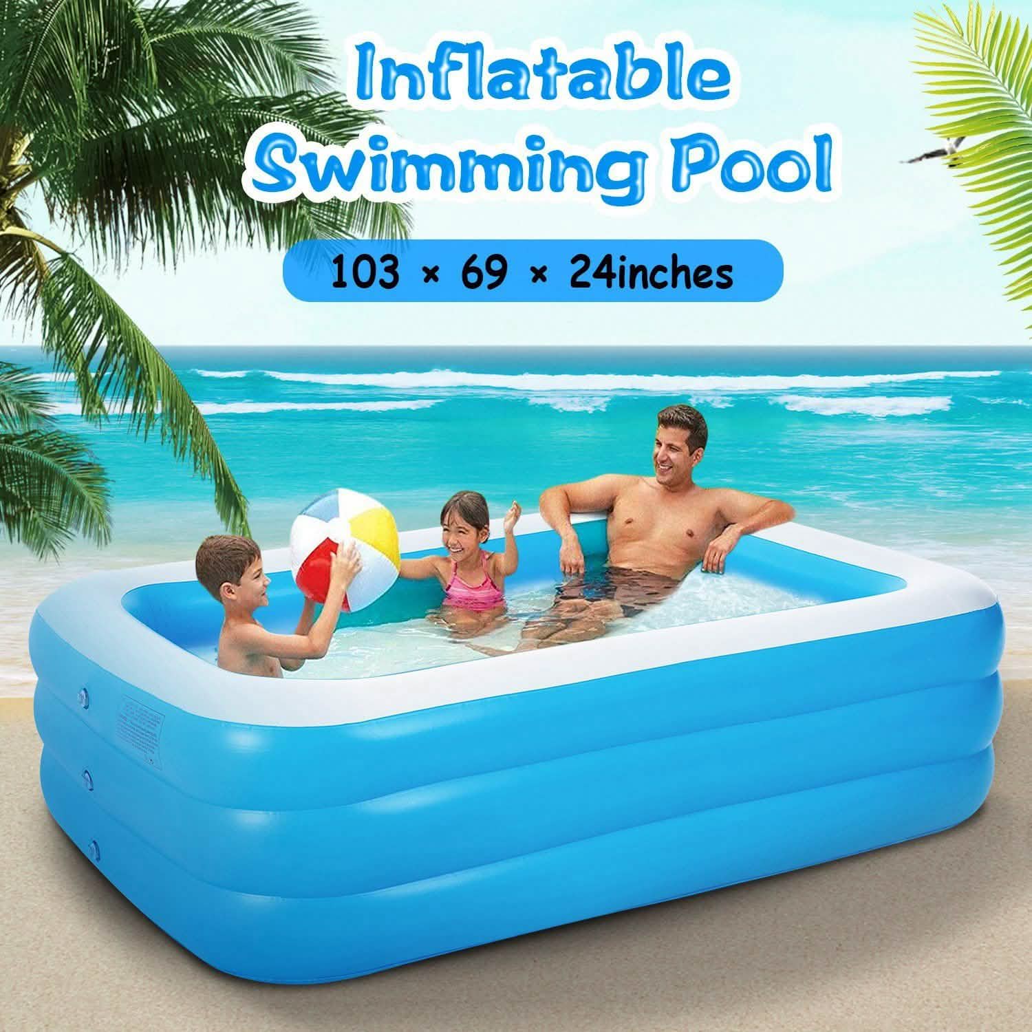 Inflatable Swimming Pool by DailySale