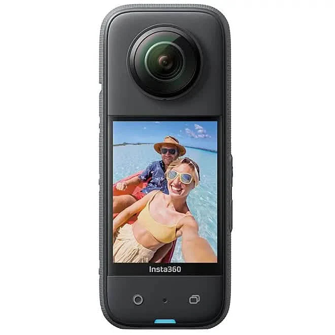 Insta360 X3 64GB Vlog Kit - 360 Action Camera with 5.7K 360, 4K Single-Lens Camera, Waterproof (Refurbished) by DailySale