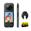 Insta360 X3 64GB Vlog Kit - 360 Action Camera with 5.7K 360, 4K Single-Lens Camera, Waterproof (Refurbished) by DailySale